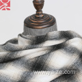 check tweed plaid wool woven fabric for overcoat